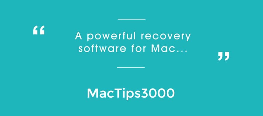 Mac Tips 3000 Qoutes for Data Recovery